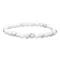 Bracelet en pierre naturelle Howlite 6mm blanc crème avec veines grises, élastique solide, bijou zen et élégant