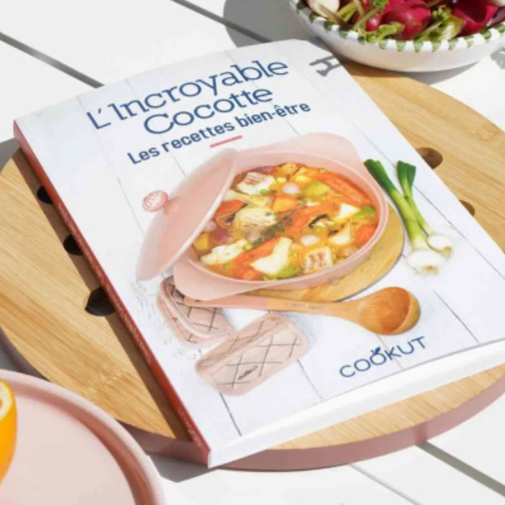 Page intérieure du livre bien-être avec recette illustrée et présentation claire