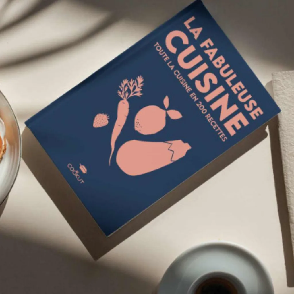 livre montrant une recette simple et illustrée du livre La Fabuleuse Cuisine