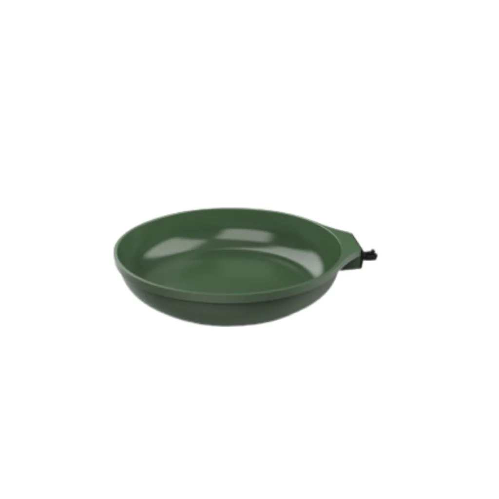 Poêle verte Cookut Fougère 24 cm sans poignée, vue du dessus