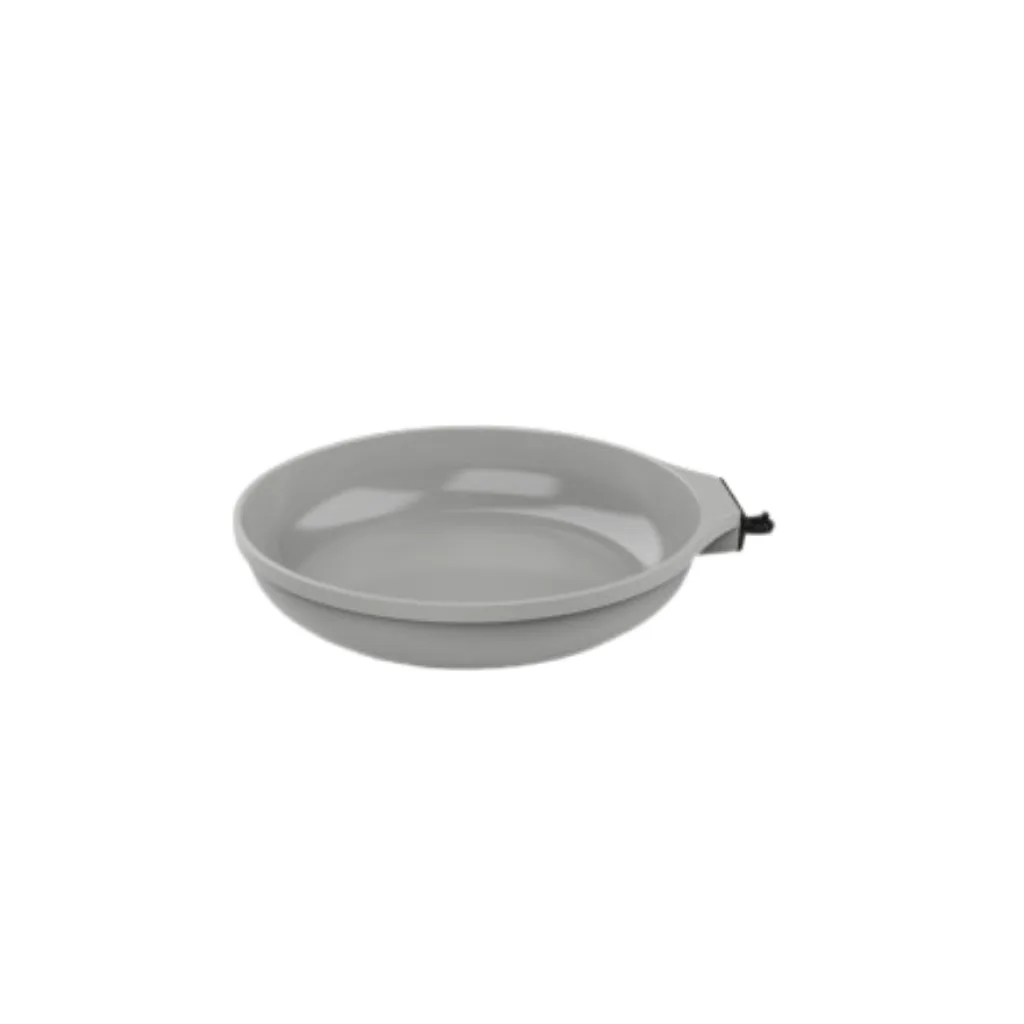 Poêle grise claire Cookut 24 cm sans poignée, vue du dessus