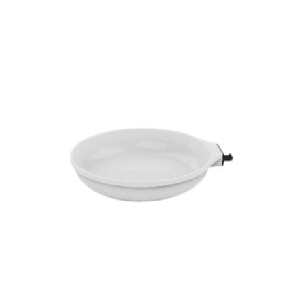 Poêle blanche Cookut 24 cm sans poignée, vue du dessus