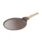 Vue du dessus de la poêle plancha brune Cookut 26 cm avec manche imitation bois
