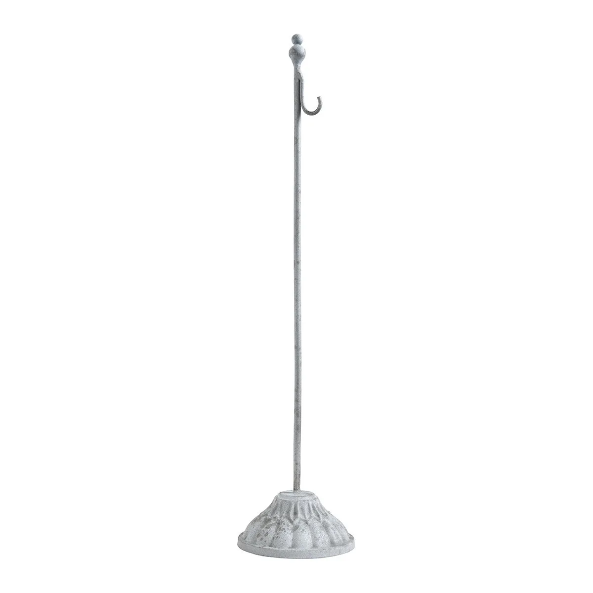 Pic métal gris blanc effet vieilli 35 cm Mathilde M