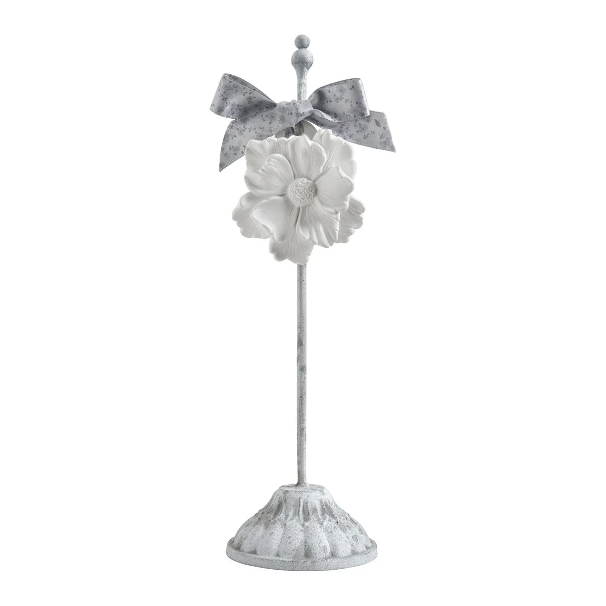 Détail du pic Mathilde M gris blanc avec effet ancien
