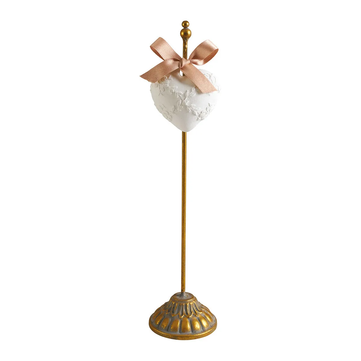 Zoom sur pic parfumé doré 35 cm en métal finition satinée